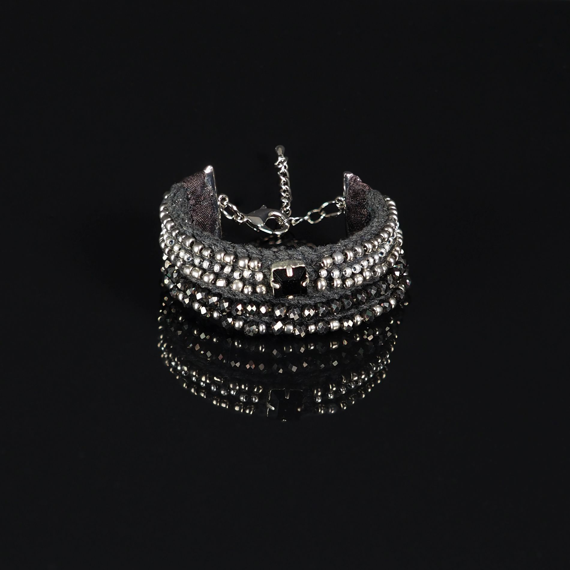 Black_Silver_Multi-Strand_Beaded_Bracelet