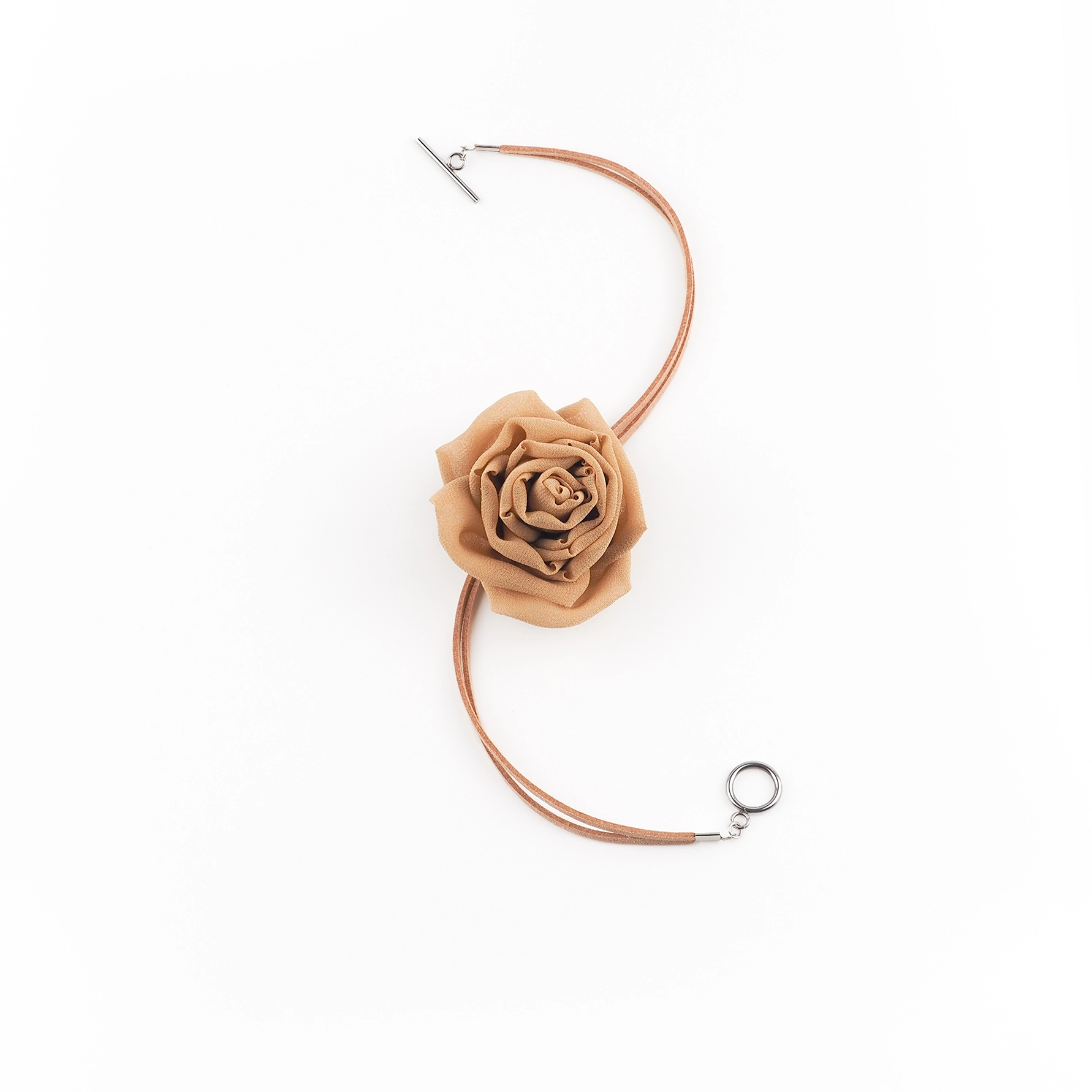 Gold_Silk_Rose_Choker_Flat_Lay_Overview