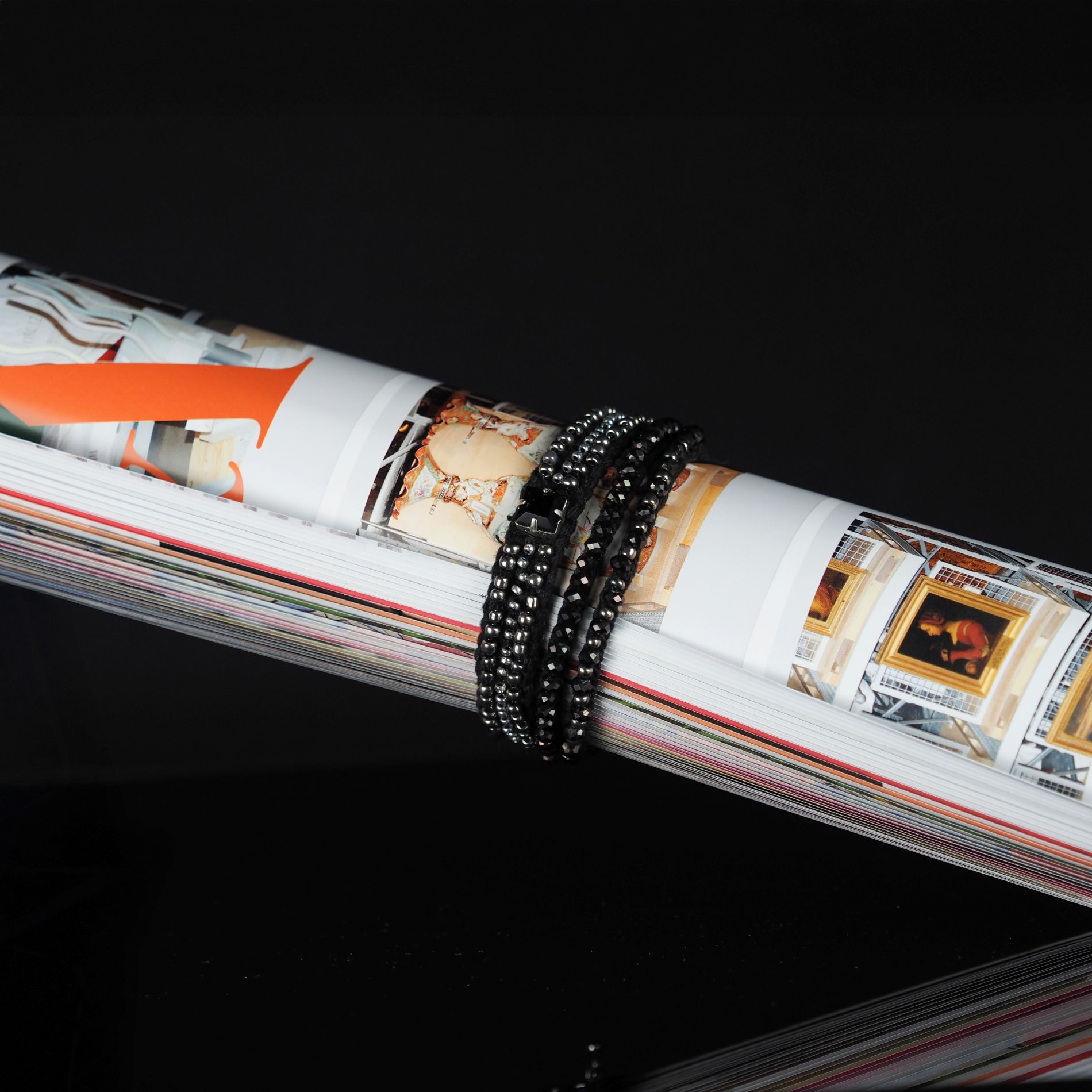 Heritage_Craft_Beaded_Bracelet_Black_Silver_Design