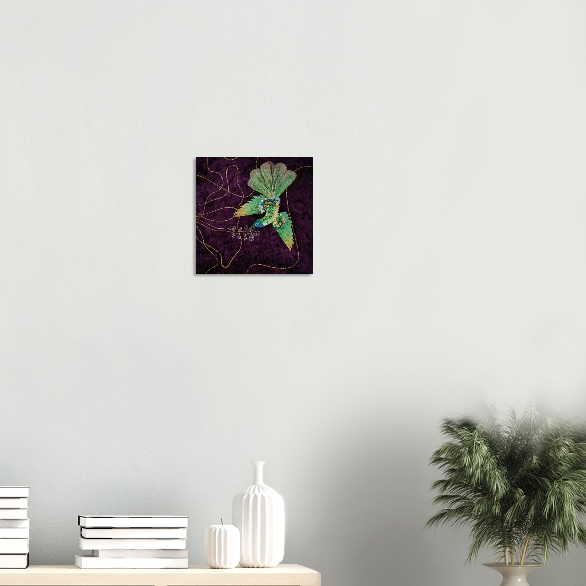 green-hummingbird-textile-art-poster-30×30-cm-interior-display.jpg